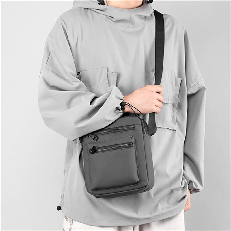 

Men's Casual Shoulder Bag Simple Business Briefcase Fashion High Quality And Light Weight Messenger Bag For Phone Passport