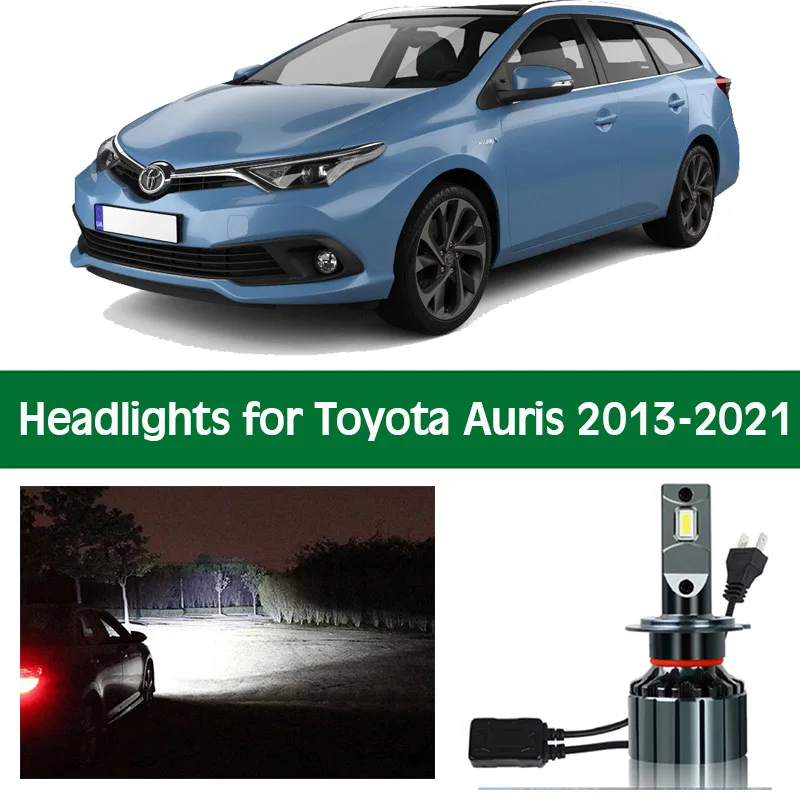 

Car Headlamp For Toyota Auris 2013 - 2021 LED Headlight Bulb Low High Beam Canbus Lamp Lighting 12V 6000k Lights Accessories