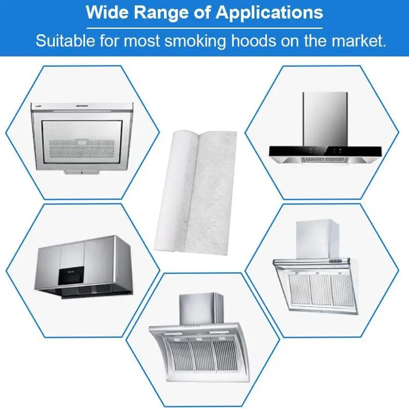 Фильтрующая бумага для вытяжки 10 м нетканые маслопоглощающие листы с 8 магнитами