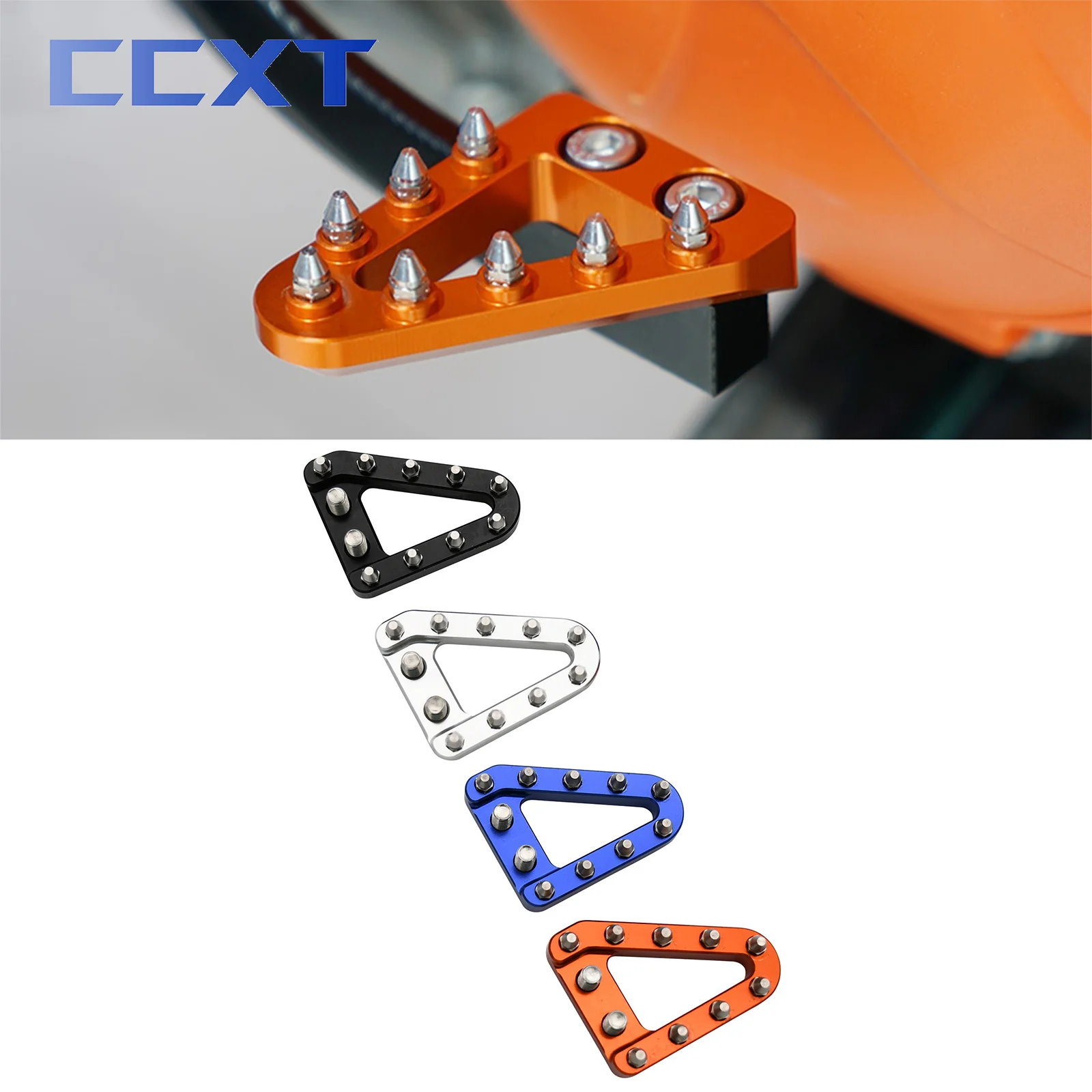 

CNC Rear Brake Pedal Step Tip Plate For KTM SX SXF EXC EXCF XC XCF XCW For Husqvarna TC TE FC FE 125-530cc 2008-2014 2015 2016
