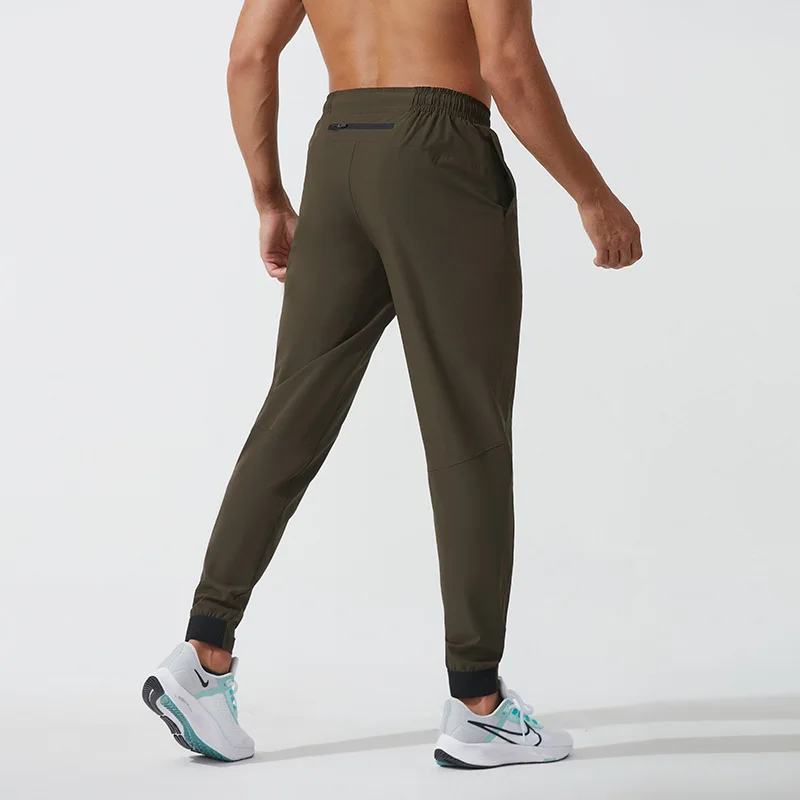 Lulu. Casual Sports Pants Men Woven Nylon Quick-drying Sweatpants Outdoor Running Harem Pants Fitness Training Bundle Foot Loose