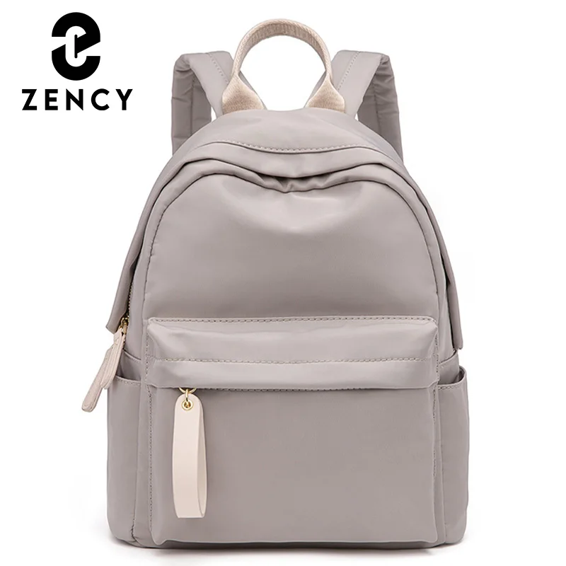 

Zency Soft Waterproof Nylon Backpack 2022 Winter Simple Design Female Knapsack For Teenager Girls School Bag High Quality Bags