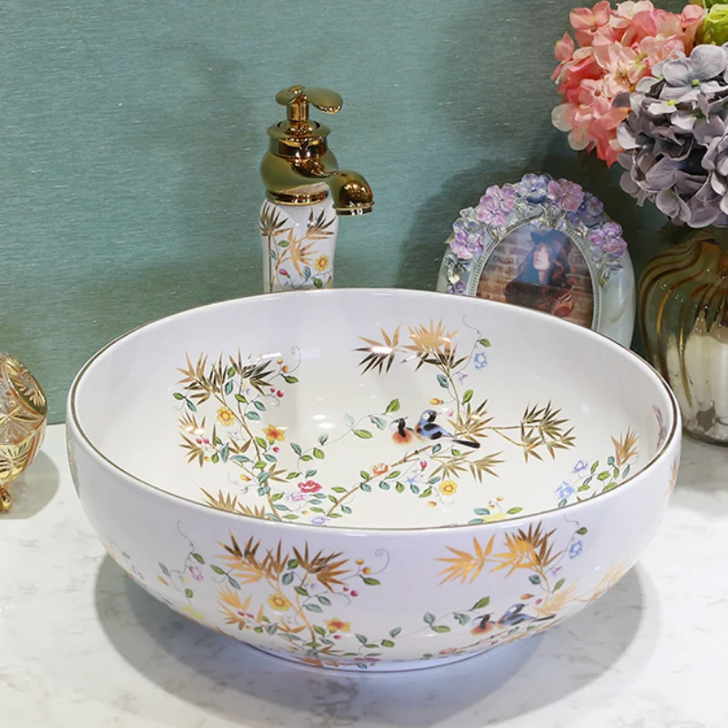 Керамическая раковина для ванной комнаты в ассортименте