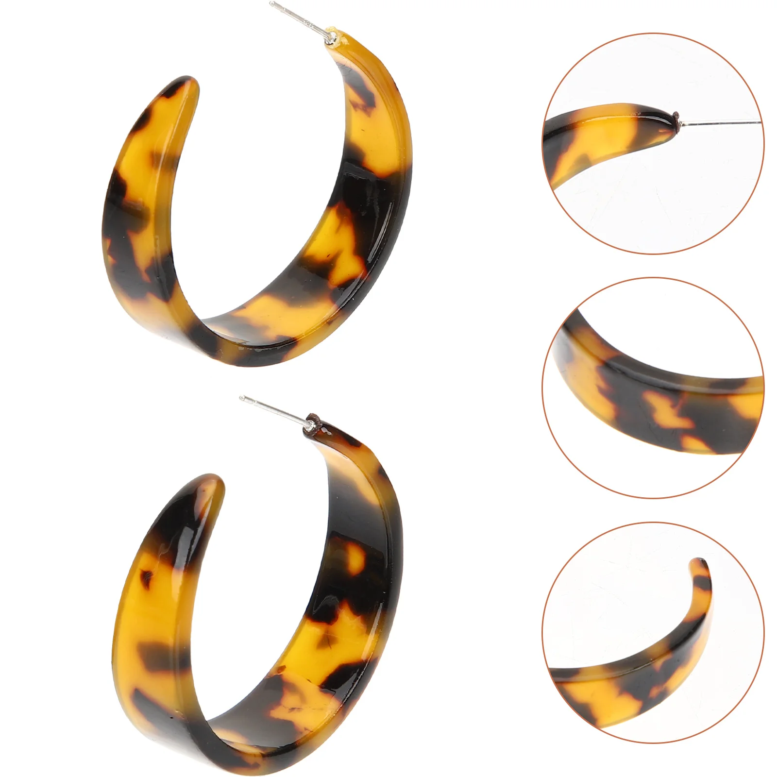 

Minimalist Earrings Teen Girls Pierced Dangling Womens Earings Jewelries Studs Charm Tortoiseshell