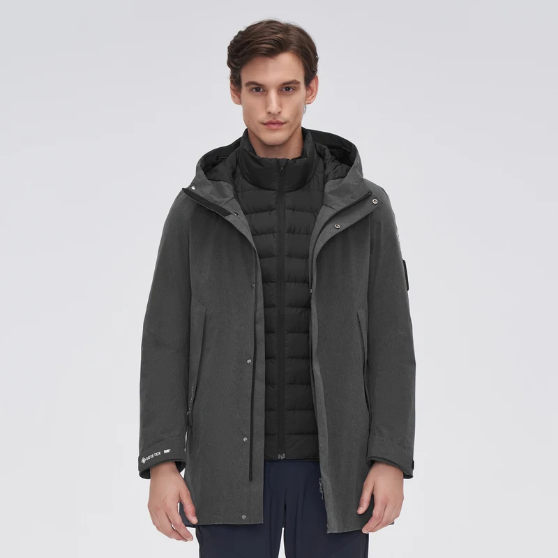 

BOSIDENG 2022 New winter jacket men detachable lining 90% Goose Down Jacket Gore-Tex waterproof windproof Outdoor wear B20132221