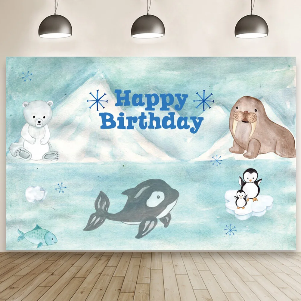 

Фотофон Iceberg Seal Polar Bear для детской фотосъемки