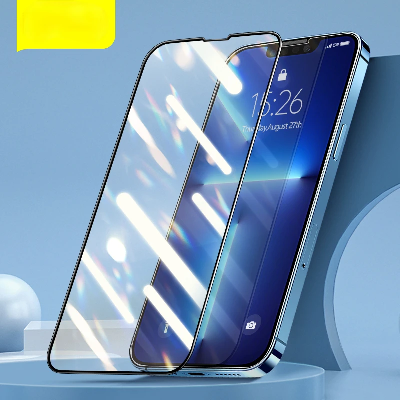 

2Pcs 0.3mm Screen Protector For iPhone 13 12 11 Pro Xs Max Xr X Full Cover Protective Tempered Glass For iPhone 13Pro Max