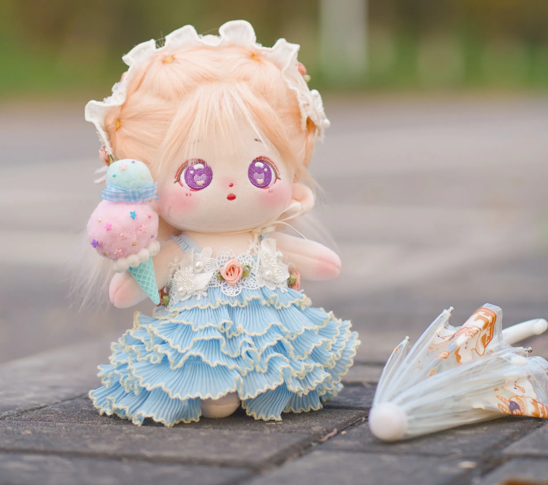 

Плюшевая человеческая кукла 20 см, фигурка, Детская кукла с золотыми жареными волосами, милое лицо, хлопковые куклы, мягкие плюшевые игрушки, подарок, без одежды