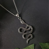 goth punk snake pendant chain necklace for women vintage jewelry summer accessories charm wholesale