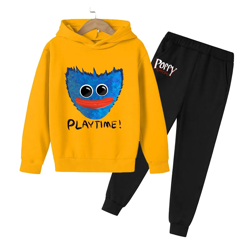

Spring Autumn Kids Poppy Play Time Hoodie Men's Huggy Wuggy Sweater Spring Autumn Horror Clothing Long Sleeve Outdoor