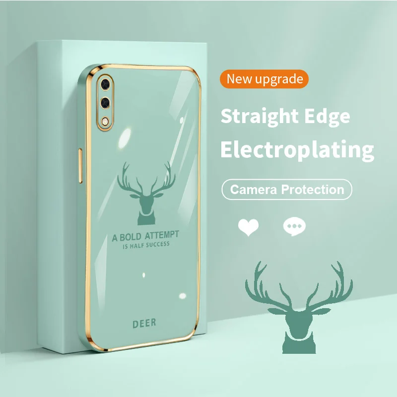 

Deer Electroplating Case for Samsung Galaxy A 01 02 02S 03 03S 03 Core 04 10 10S 11 13 4G 5G 04S 20S 21S 22 M32 23 Cover