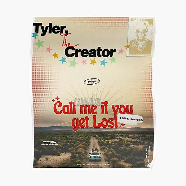 

Tyler Call Me If You Get Lost Poster Funny Picture Print Modern Room Wall Decor Decoration Painting Vintage Mural Home No Frame