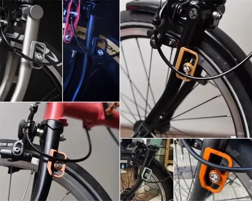 Фото COLORPLUS Для передней вилки Brompton, алюминиевая защитная пластина, только для модели E №3