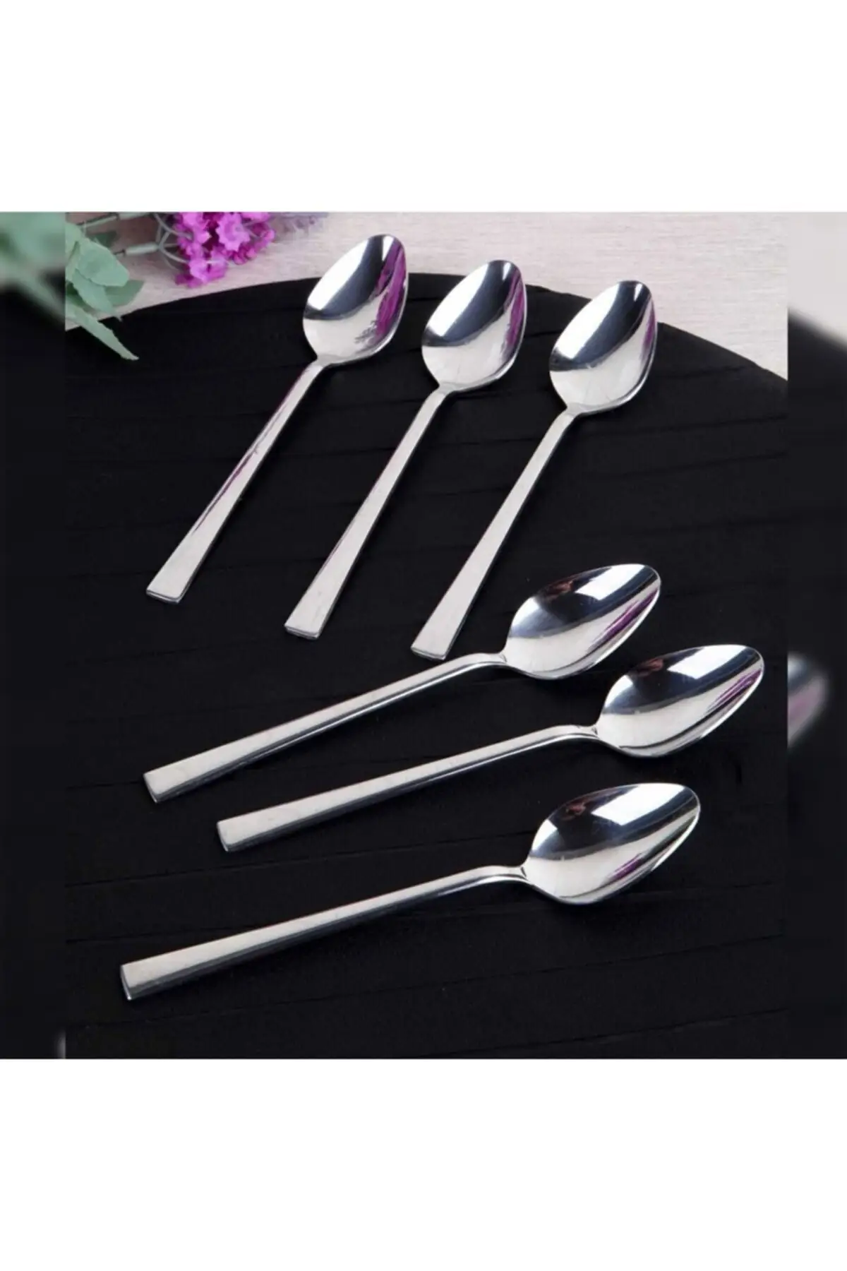 

12 Li Dessert Spoon Stainless Steel 010