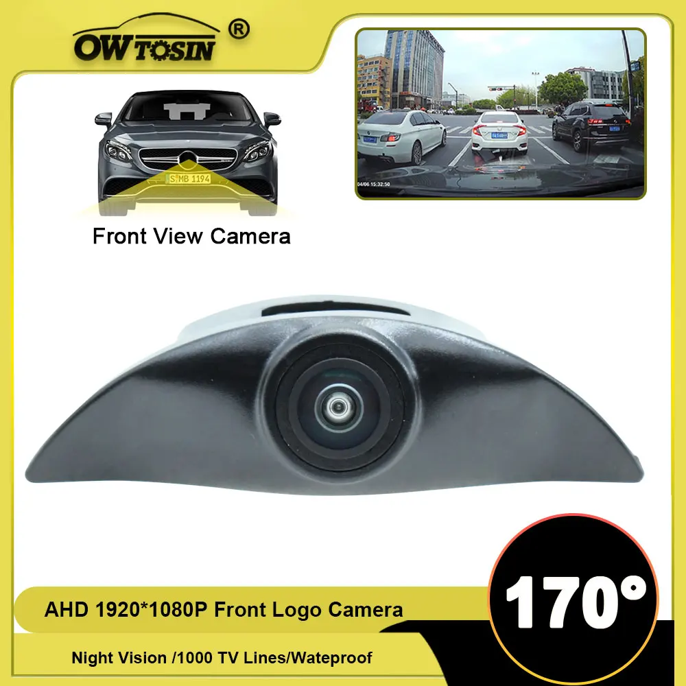 Для Nissan Qashqai J10 J11 Xtrail T30 Tiida Pathfinder March Patrol передняя камера с логотипом 1920*1080P AHD