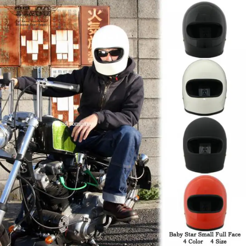 

High Quality Fiberglass and Carbon Fiber Classic Retro Motorcycle Full Face Helmet For Harley Motorcycle Helmet For Men And Wome