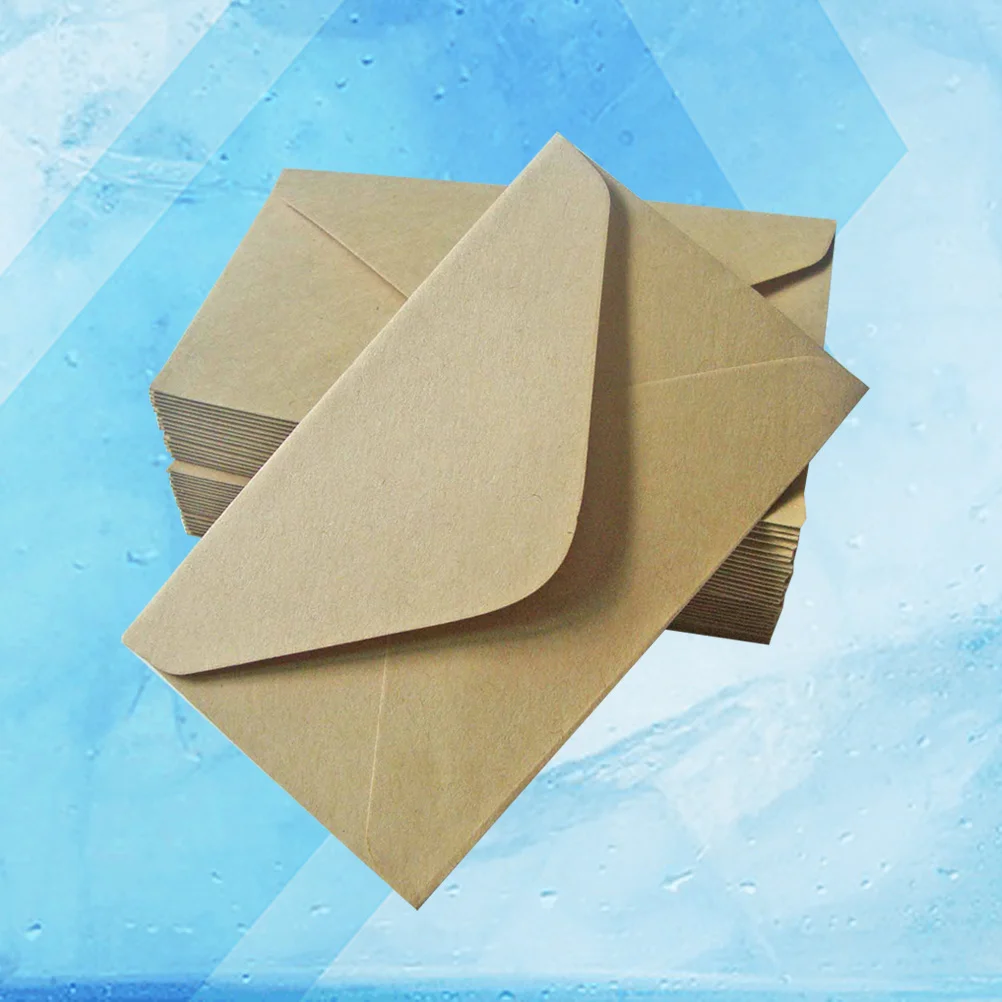 

40 шт., конверты для письма из крафт-бумаги