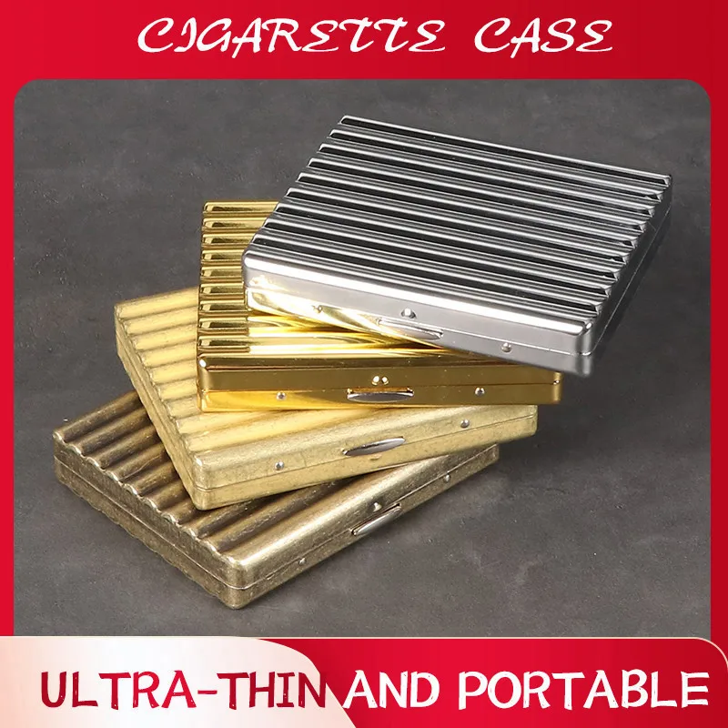 Металлическая сигарета чехол для мужчин 20 сигарет Clipswith с подарочными коробками