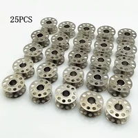 25pcs stainless steel metal bobbins spool sewing craft tools sewing machine bobbins spool for brother singer aa8269 1