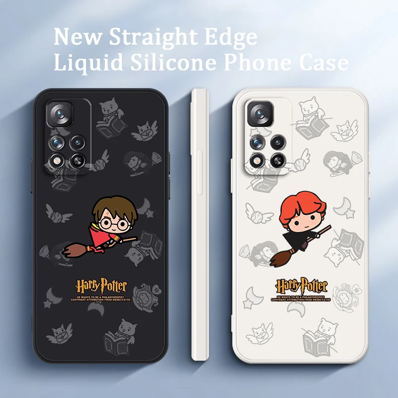

Cartoon Potters Wand Harries Liquid Rope TPU Cover Phone Case For Xiaomi Redmi Note 11 11S 11T 10S 10 9S 9T 9 8T 8 Pro Plus 5G