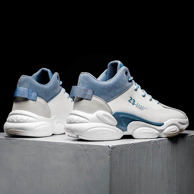 Men Sneakers Male Ankle Boots Basketball Shoes Fashion Damping Running Jogging Sport Shoes Gym Trainers Casual High Top Footwear