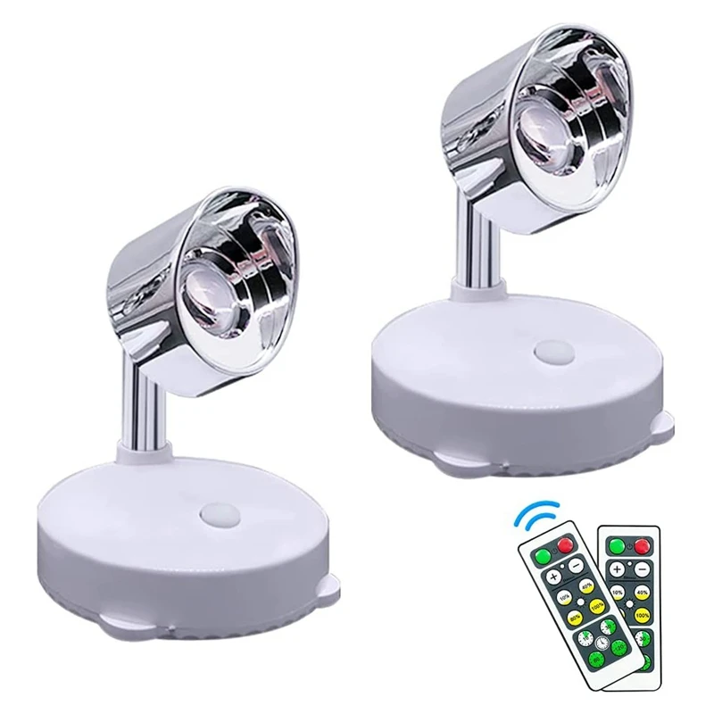 

HOT SALE LED Wireless Spotlight Battery Operated Accent Lights LED Closet Lights Rotatable Light Head,4000K Light,80Lumens(2Pack