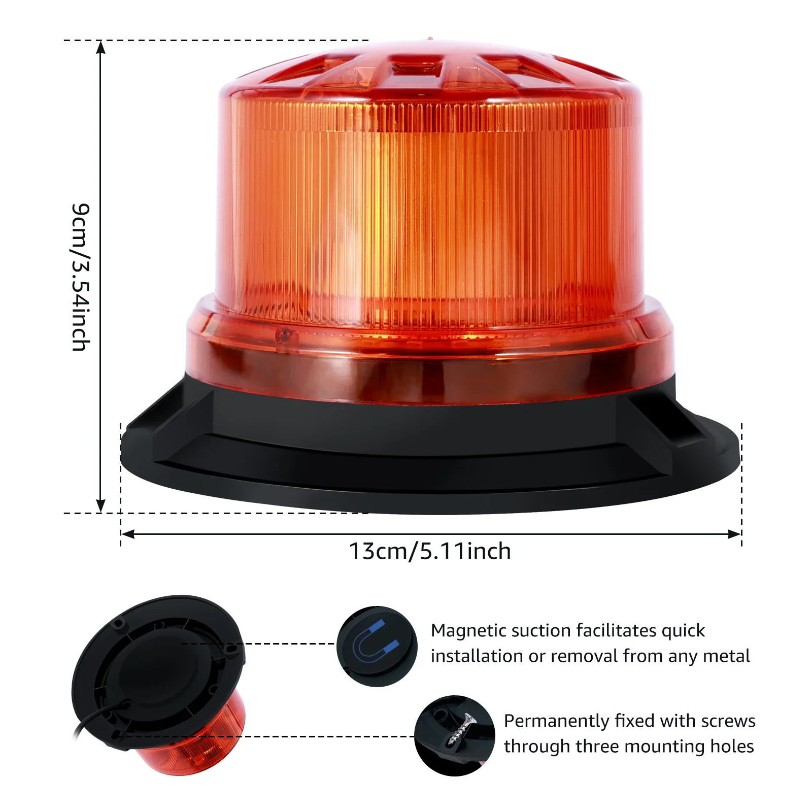 Светодиодный Beacon Lights 12-24V 48 Предупреждение светодиодный мигающие огни