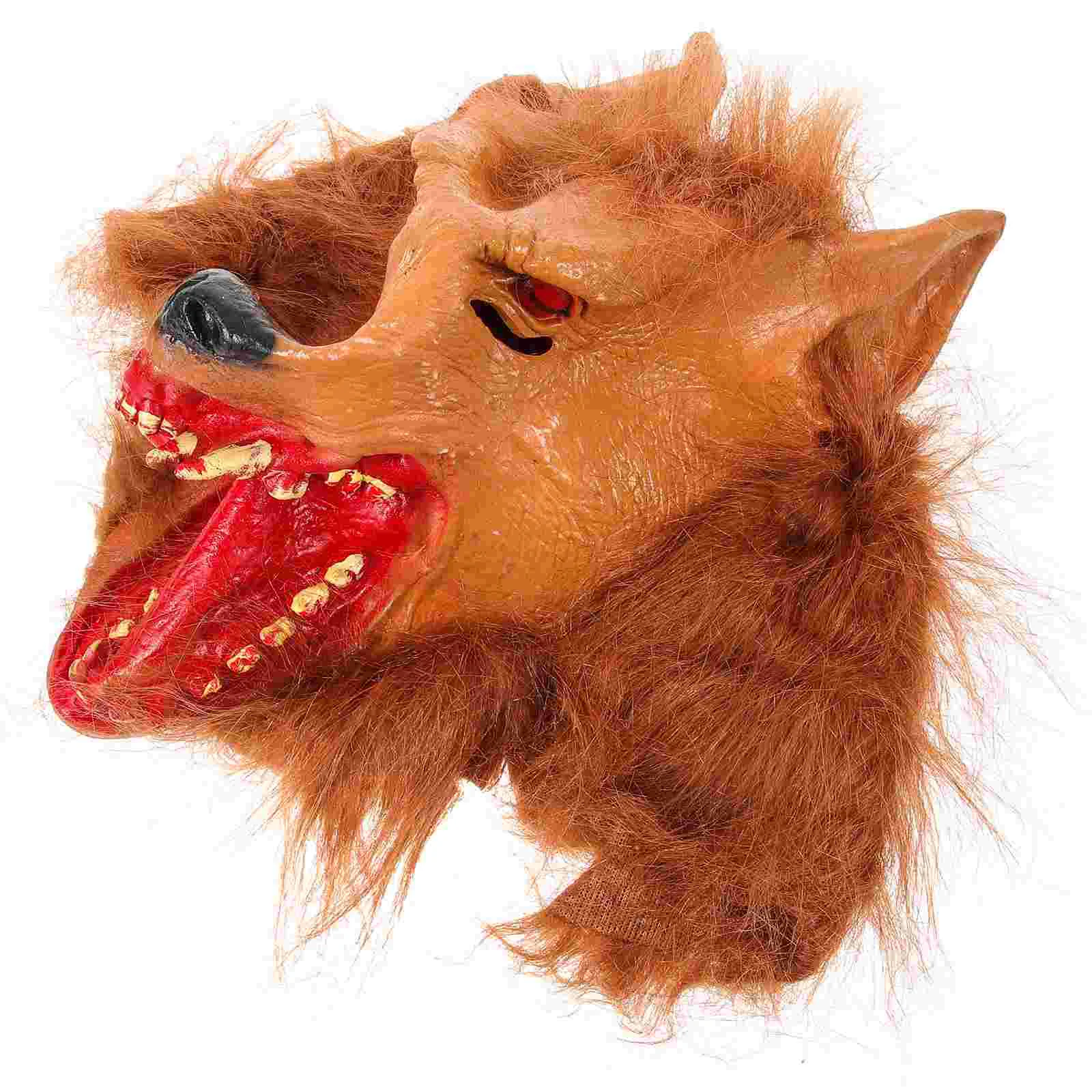 

Halloween Wolf Mask Party Costume Accessory Animal Photo Prop Cosplay Decorative
