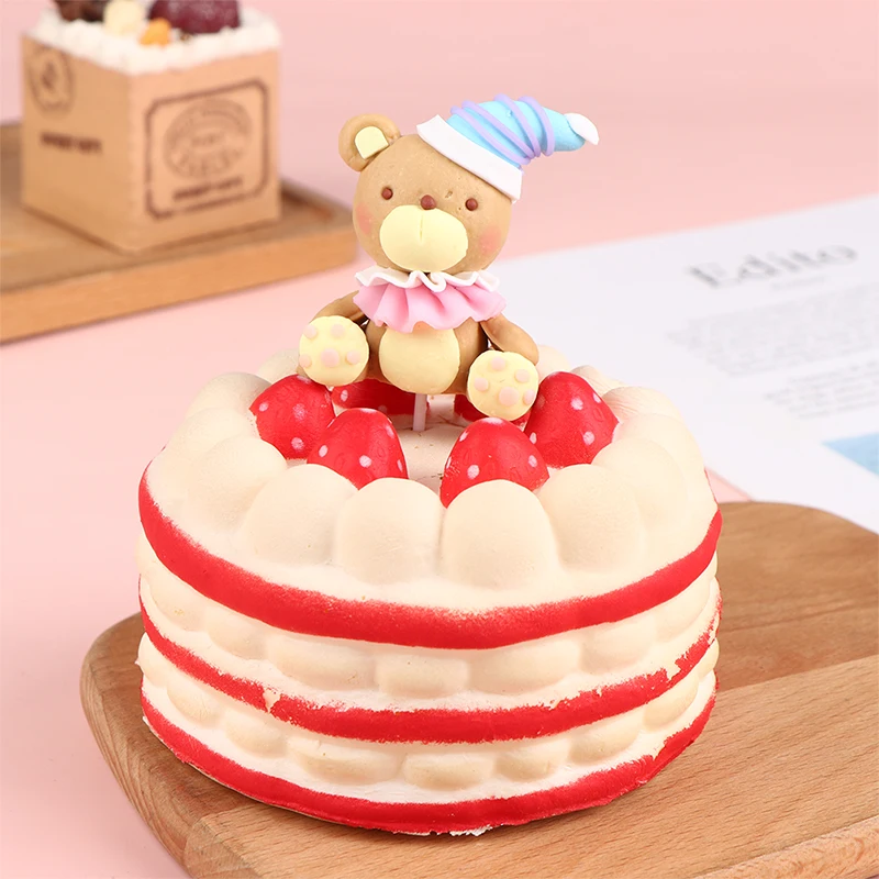 

1Pc Cartoon Lovely Bear Birthday Party Cake Topper Child Theme Baby Birthday Party Baking Dessert Cakes Decoration