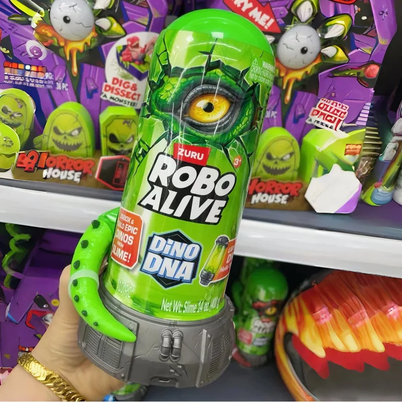 Фото Коллекционная фигурка динозавра Zuru Robo Alive Dino DNA Triceratops Surprise Blind Box Treasure Hunt — игрушка-сюрприз для коллекционеров, подарок №5