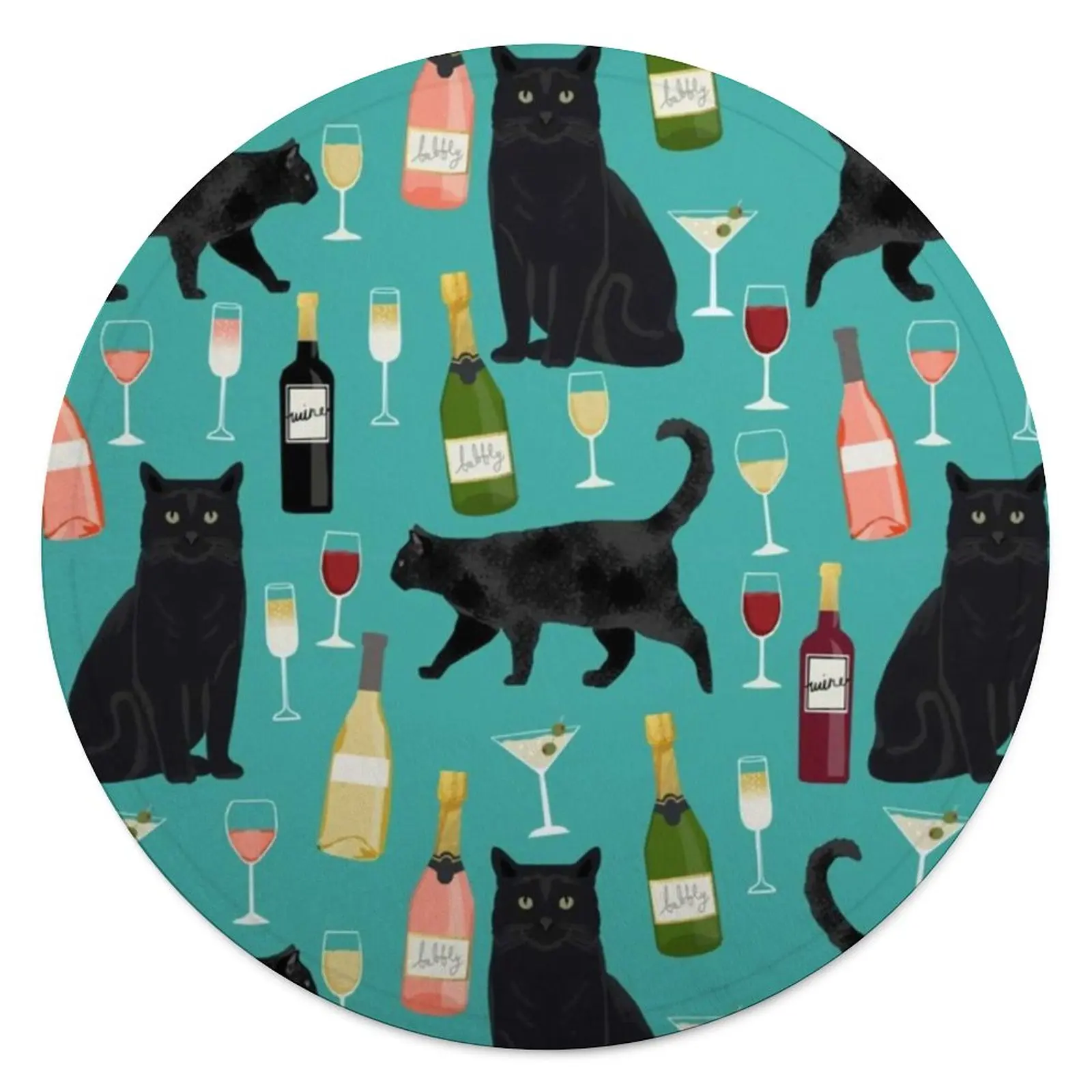 

Цветное одеяло с принтом вина, модное крутое флисовое мягкое одеяло с забавным черным котом для путешествий