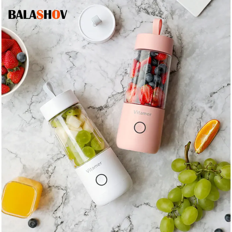 

Electric Fruit Juicers USB Rechargeable 350ml Wireless Smoothie Blender Machine Mini Fruit Mixer Cup Juicing Cup Kitchen Mixer