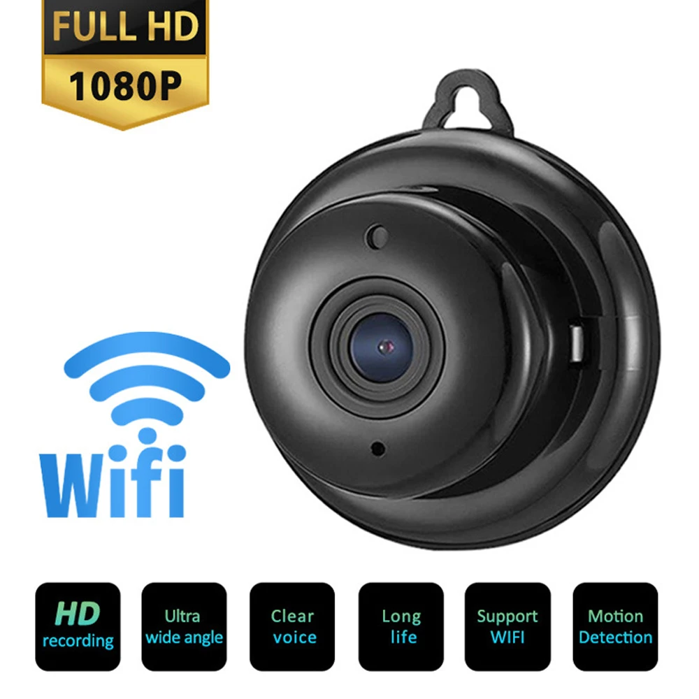 

Мини Wi-Fi IP-камера HD 1080P Беспроводная внутренняя камера ночное видение двухстороннее аудио Обнаружение движения Радионяня Камера PK V380 камера