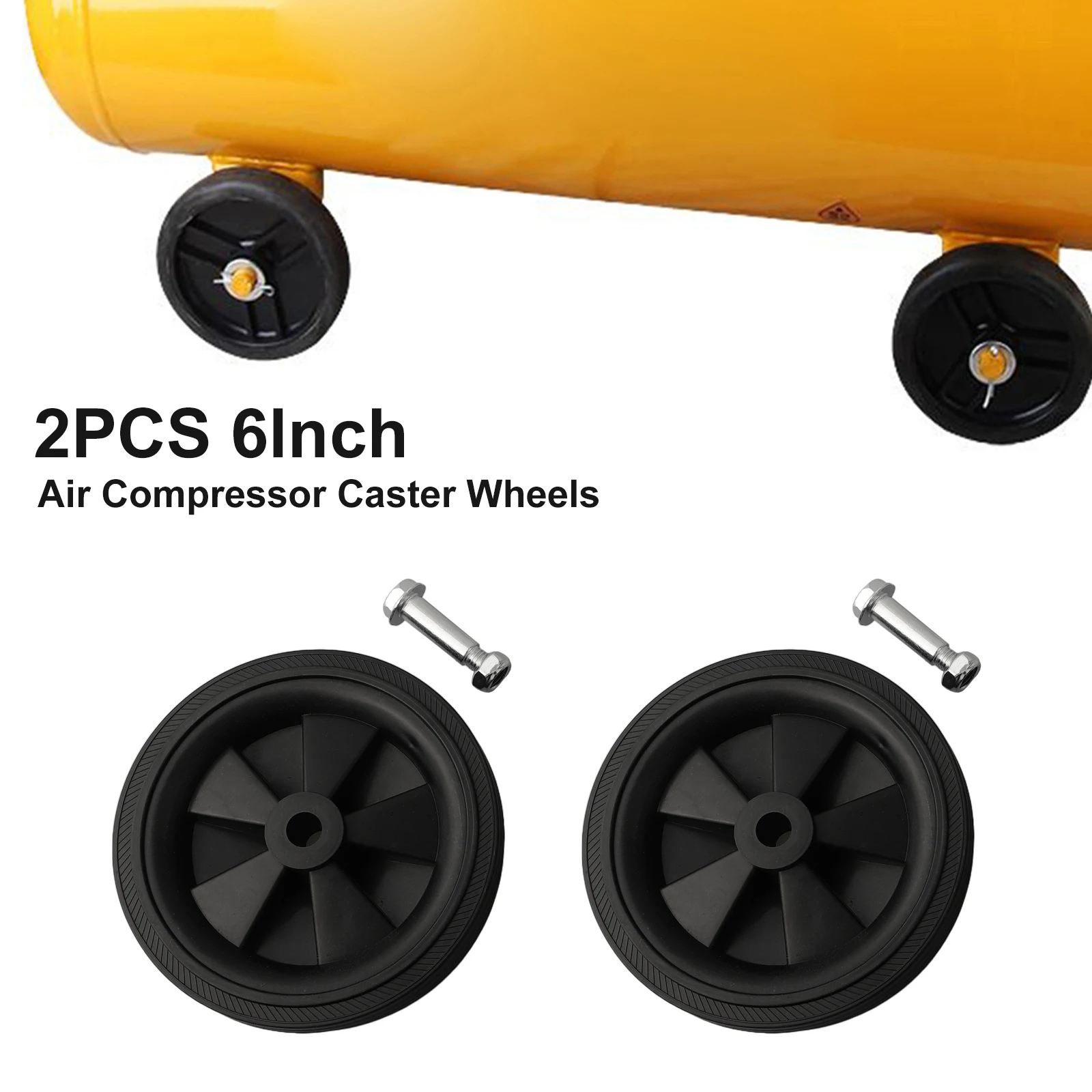 Колеса с винтами роликовые колеса черные M6 новые для безмасляных машин детали