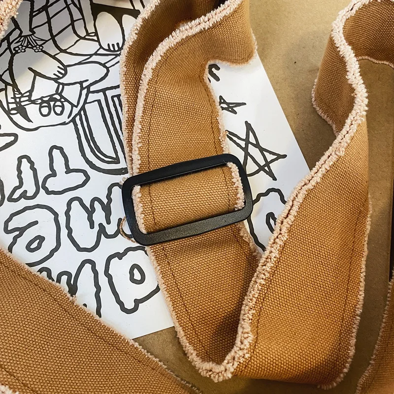 Xiaomi Women Canvas Shoulder Bag Female Thick Cloth Small Messenger Bag Retro Vintage Crossbody Bags Cute Zipper Purse For Girls