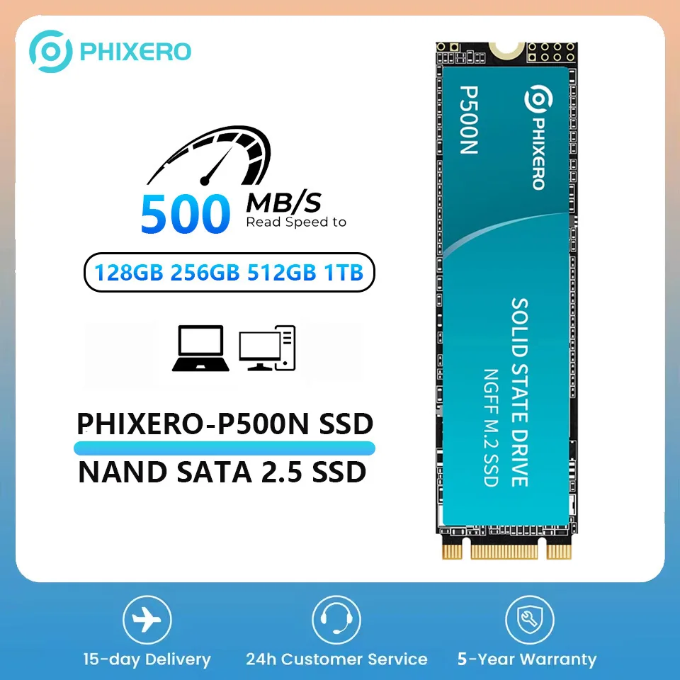 PHIXERO Высокопроизводительный твердотельный жесткий диск M.2 NGFF SSD ...