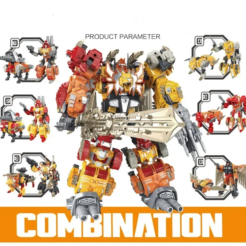 Коллекционная фигурка-трансформер 6 в 1: KO Predaking Defensor Bruticus Devastator, игрушка для детей, подарок (art.: 3920da680cfd7) - 3920da680cfd7