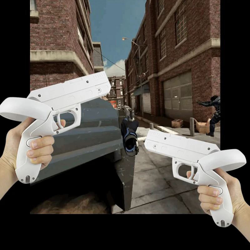 

Аксессуар для пистолета Oculus Quest 2 контроллера, аксессуар Oculus вопросы 2, игровой пистолет VR усиливают Захватывающий игровой опыт