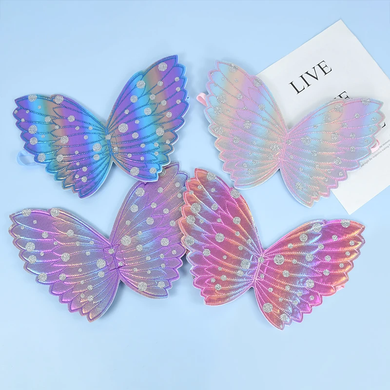 

Butterfly Wings set for Children Kids Girls Cosplay Party Angel Wing Costume Prop for Birthday Gift Easter Carnival Holiday