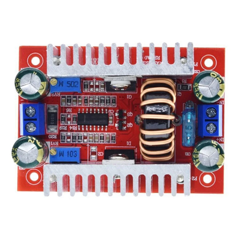 

1pcs New Boost Converter Constant Current 150KHz 15A 400W Adjustable DC Overcurrent Protection Digital Products