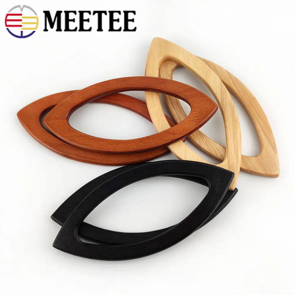 

Meetee 1/3 пары/партия, 20*9,5 см 3 цвета деревянной ручкой пряжки ювелирные изделия DIY ручной работы Пэчворк Сумка Крюк Пряжка для сумки рамки кошел...