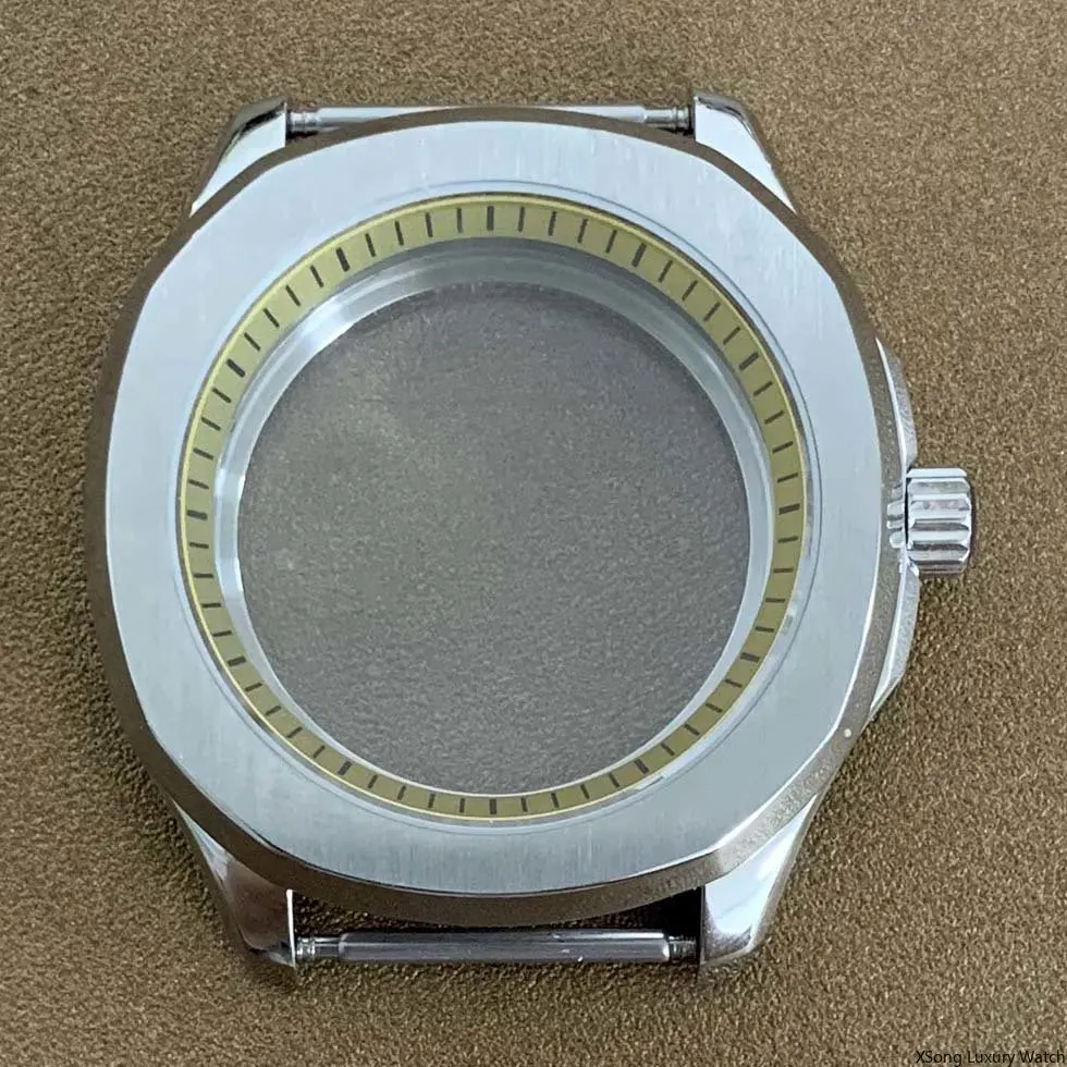 Modification 40mm Watch Case 316L fine Stainless Steel Inner Shadow Ring Sapphire Glass Fit Japanese NH35 NH36 Movement