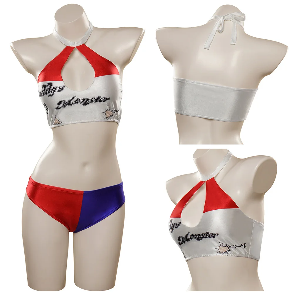 

Suicide Joker Cosplay Costume Sexy Swimsuit Swimwear Outfits Halloween Carnival Suit