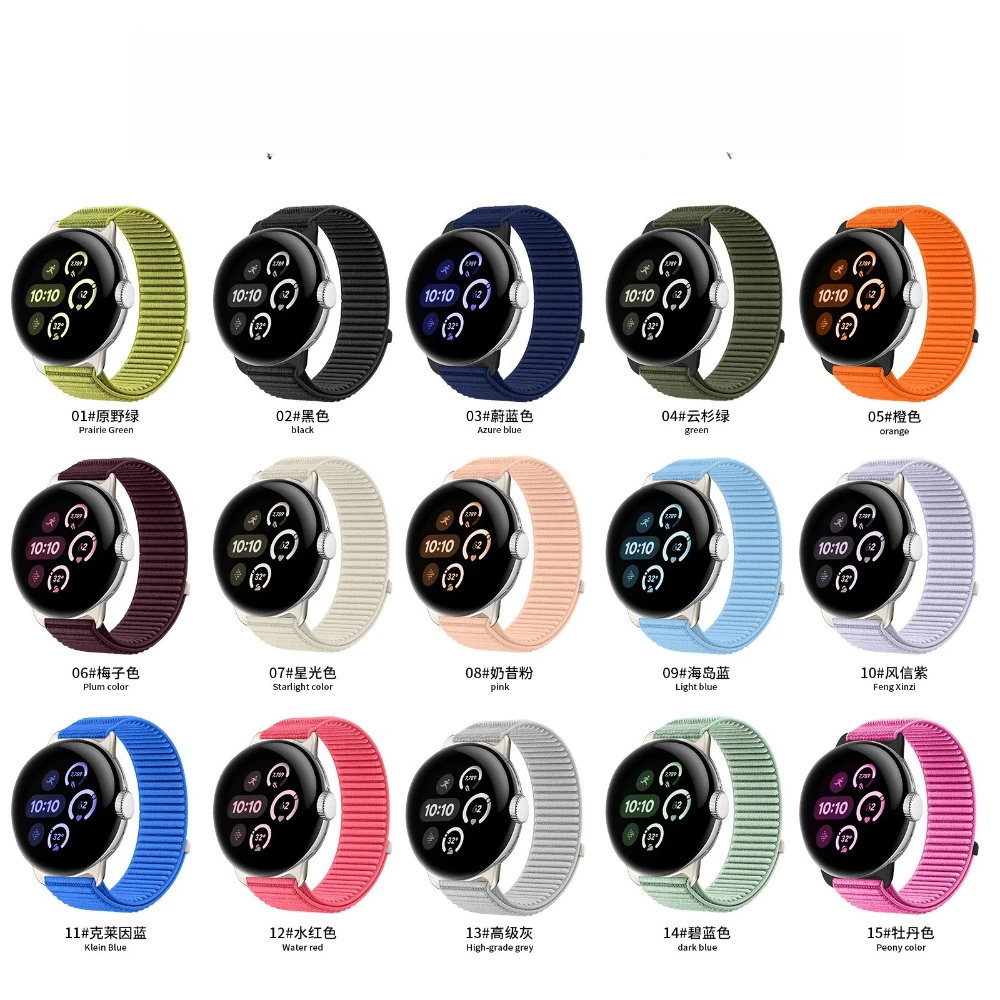Фото Ремешок для Google Pixel Watch 4, 3, 45 мм, 41 мм, ремешок для часов, нейлоновая петля, спортивный браслет, браслет Google Pixel Watch 3 4, ремешок, аксессуары №3