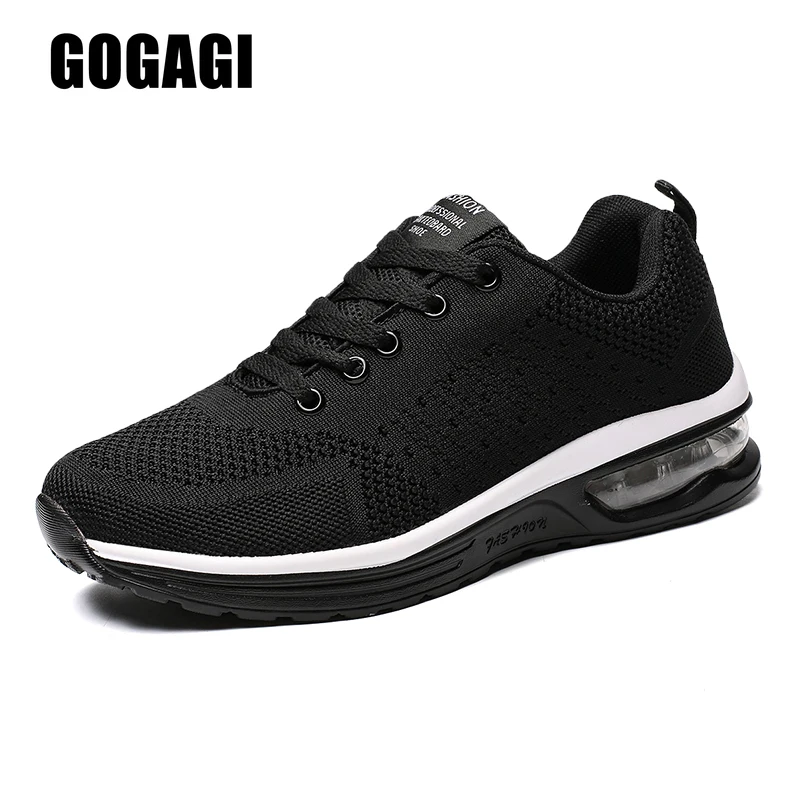 

Summer Men's Lightweight Casual Shoes New Solid Color Comfort Air Cushioned Couple Sneakers Breathable Mesh Male Walking Shoes