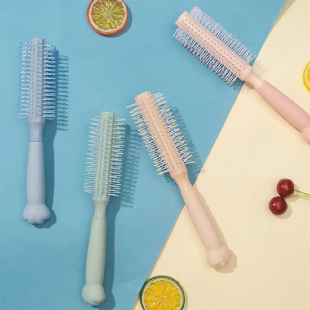 Профессиональная симпатичная Подкручивающая расческа Антистатическая