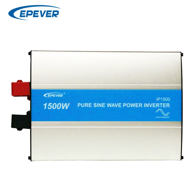 

EPever EPsolar IP-1500W 12/24V DC to 110/220V AC Off Grid Tie Inverter Pure Sine Wave Solar Power Inverter