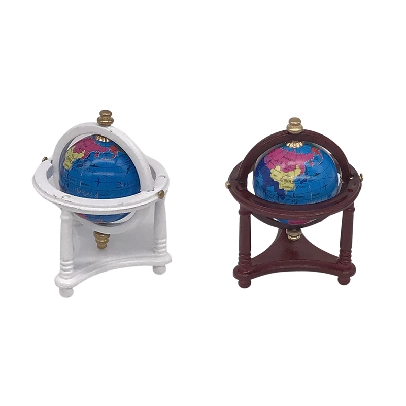 

Кукольный домик с глобусом, кукольный домик с глобусом 1/12, украшение для гостиной, модели мебели, игрушки для игр, подарки