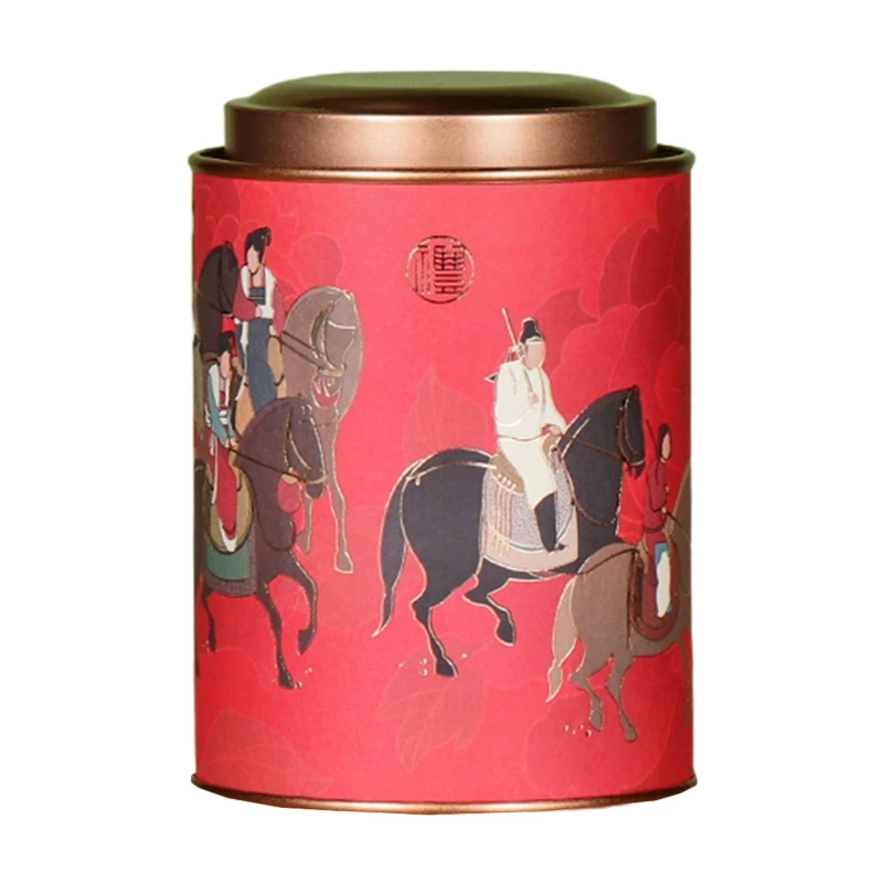 

Round Tea Canister Coffee Storage Container to Keep Candy Sugar Spices Tea Leaf Drying w/ Lid Housewarming Gift for Wife