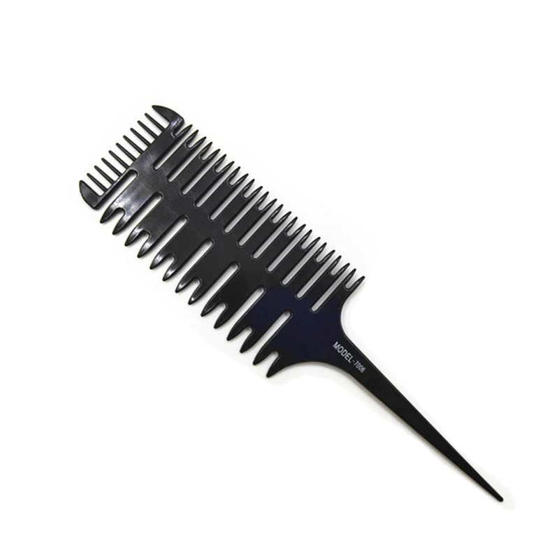 

Barber Tool Artifact Double-Sided Coloring Highlighting Comb Wide Tooth Hair Brush Salon Accessaries
